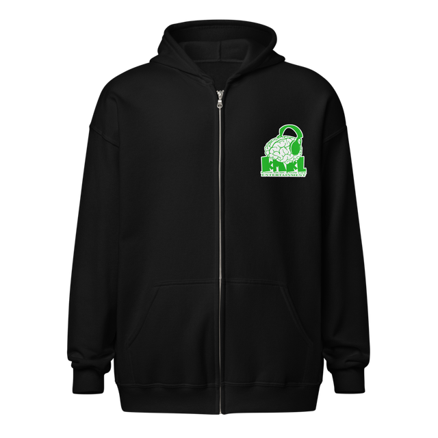Timmy B Cartoon Face Zip-Up Hoodie