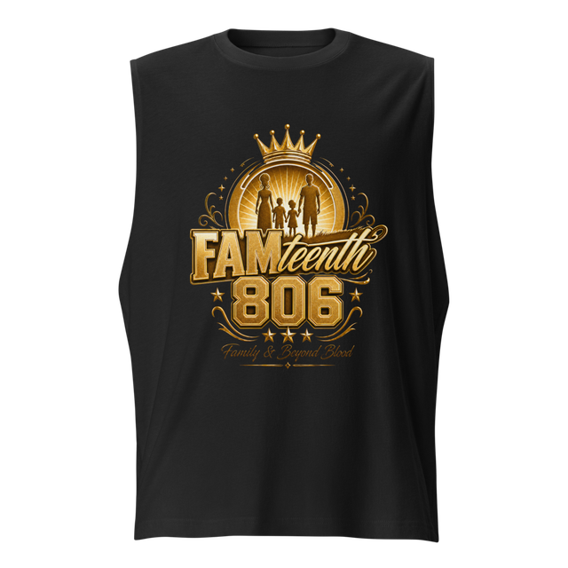 FAMteenth 806 Unisex Gold Chrome Muscle Tank