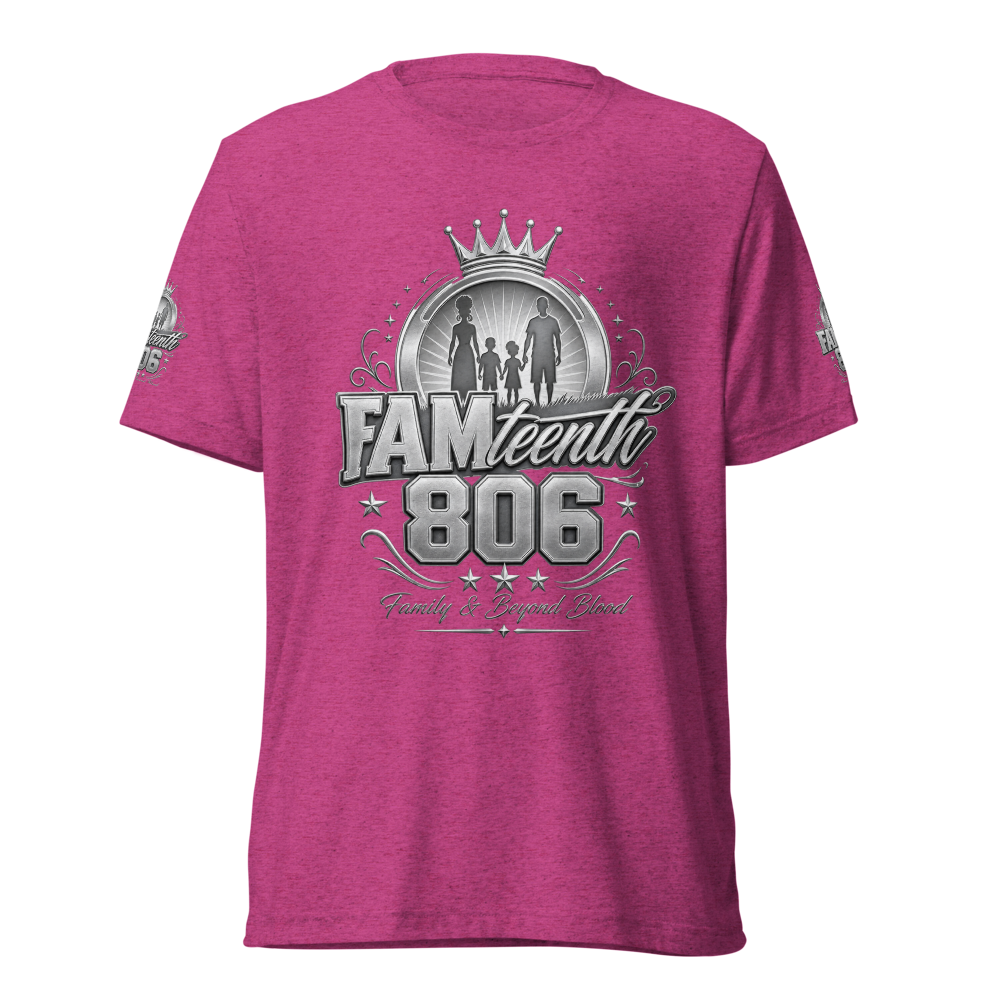FAMteenth 806 Pink Silver Chrome Tee