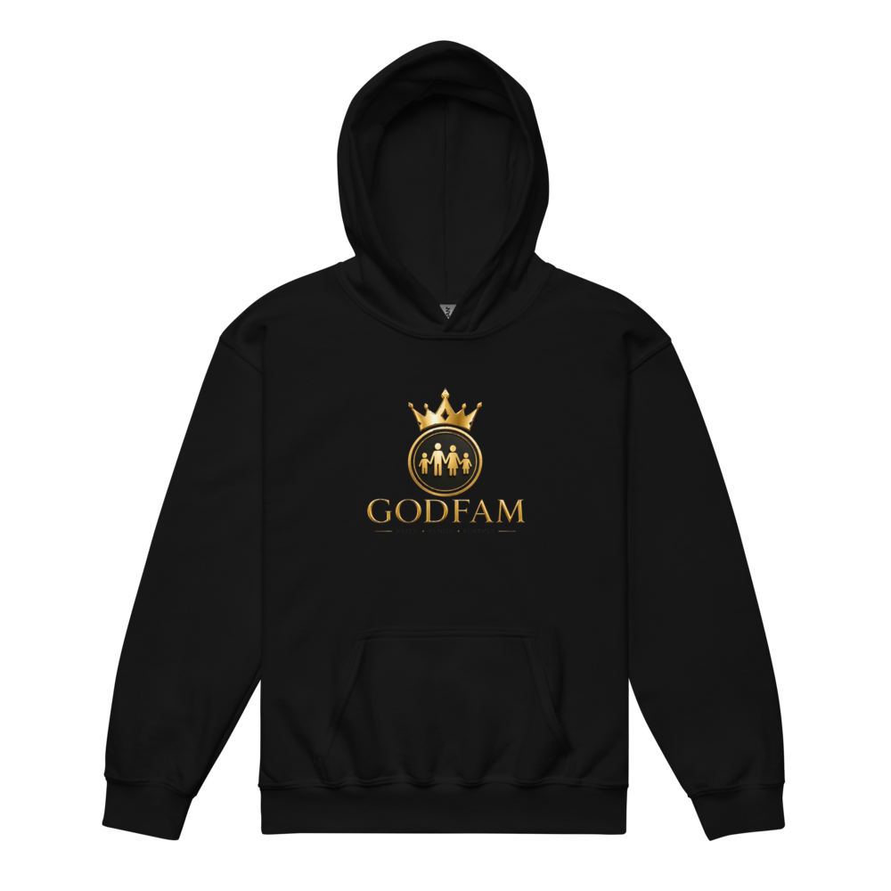 GODFAM Kids Black Crown Hoodie