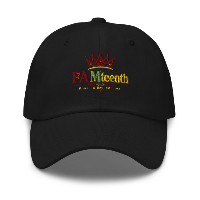 FAMteenth Embroidered Crown Dad Hat
