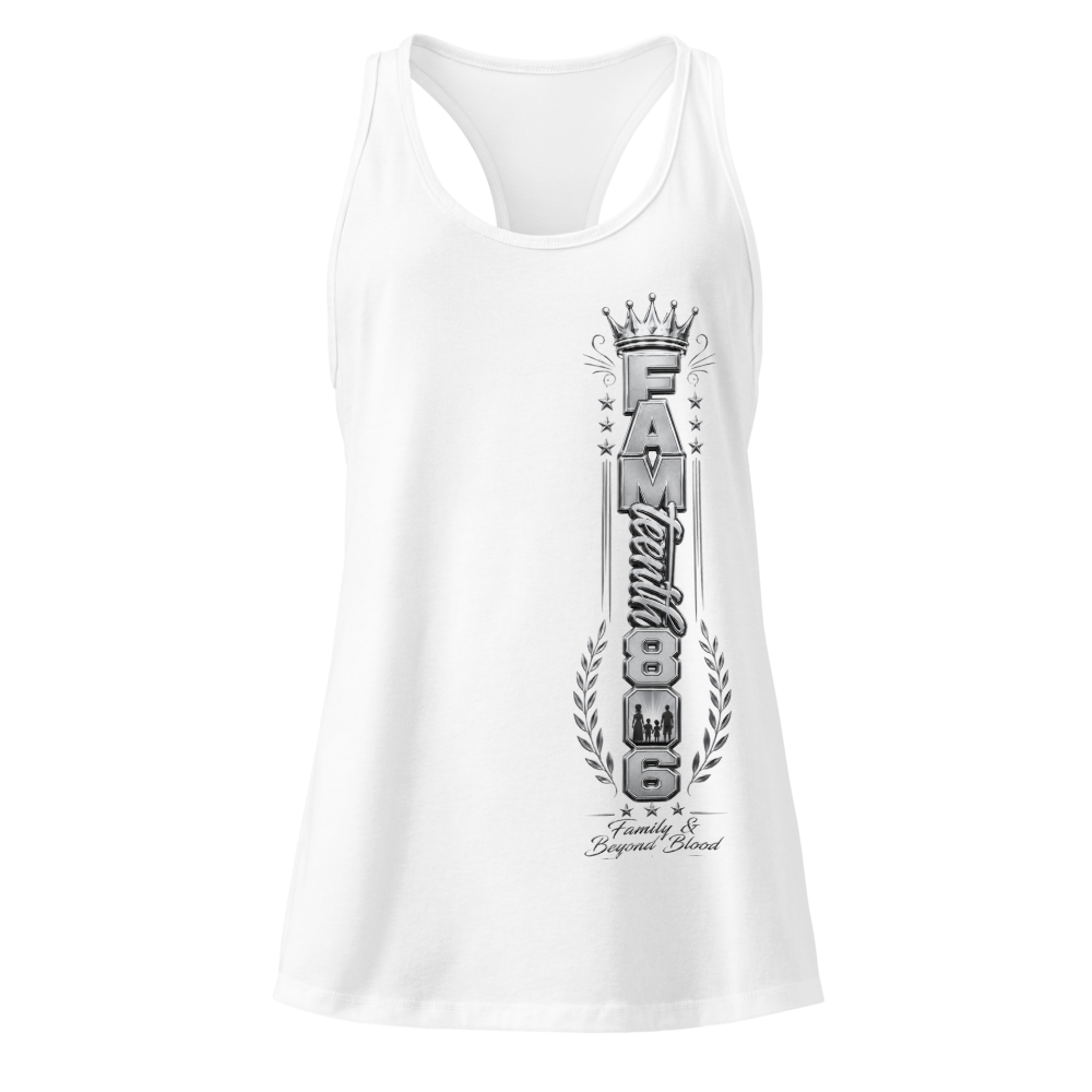 FAMteenth 806 Silver Chrome Racerback Tank