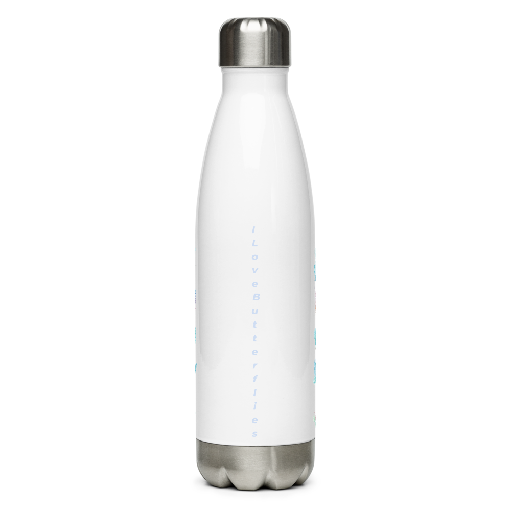Double Wall Vacuum Flask with Elegant Floral Desig