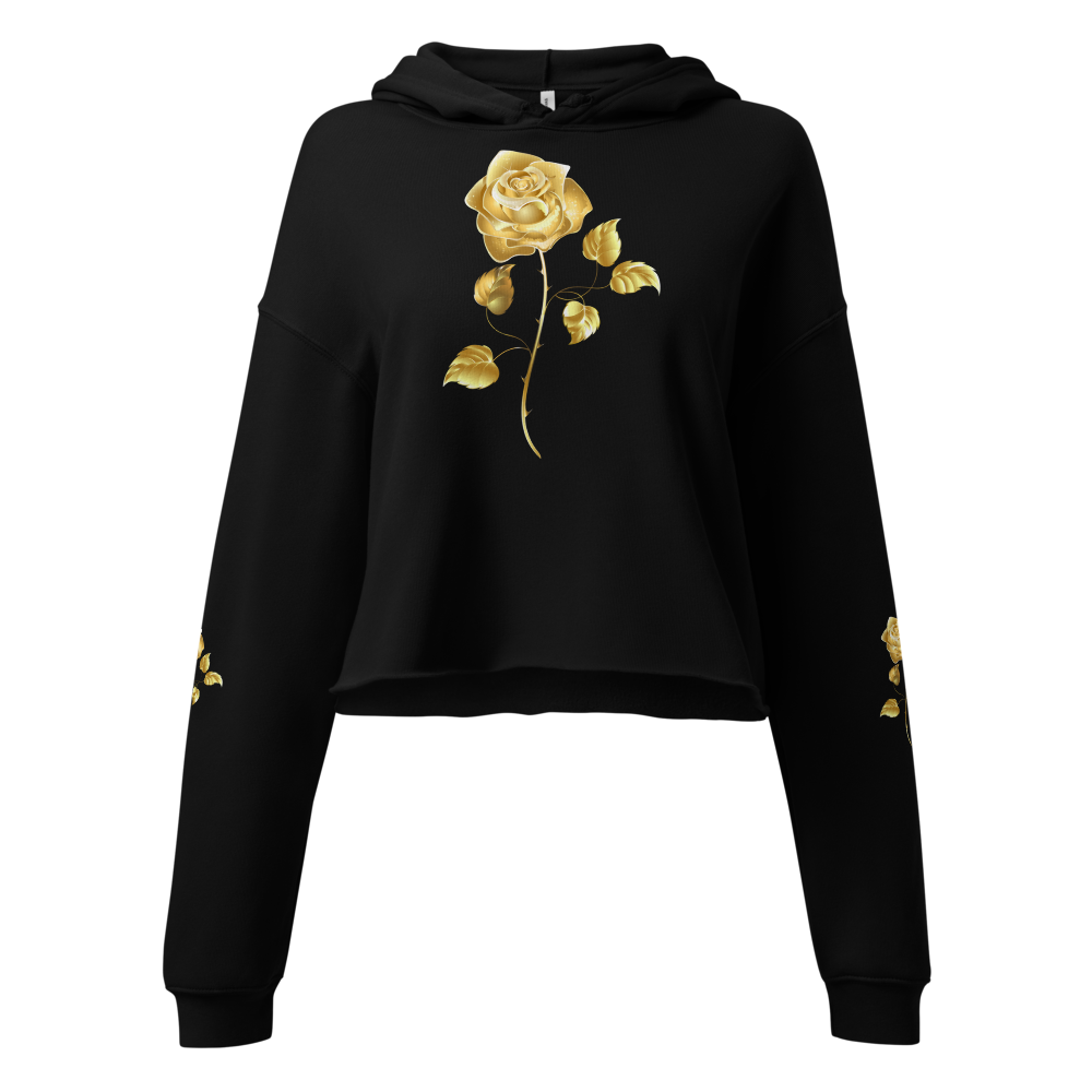 Luxury Golden Rose Hoodie