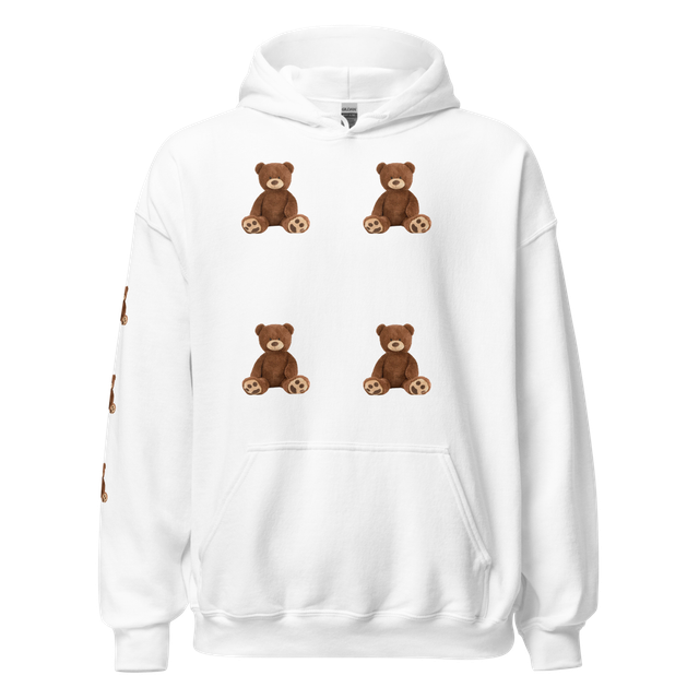 Cute Teddy Bear White Sweatshirt