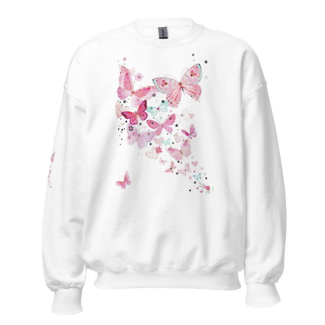 Elegant Butterfly Bloom Sweatshirt