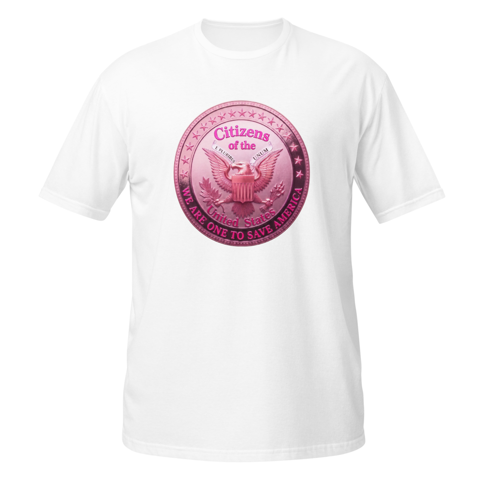 Ladies Pink Citizens of The United States T