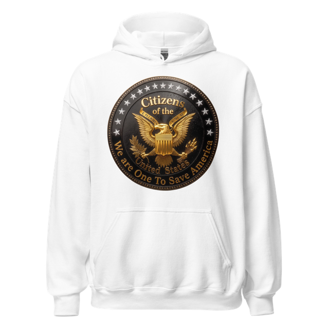 We are one to save America Unisex Hoodie