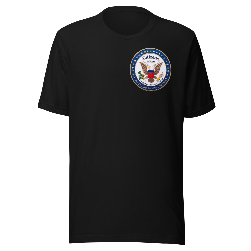 We are one to save America small emblem T