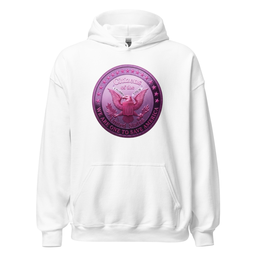 Pink "We are one to save America" Hoodie 