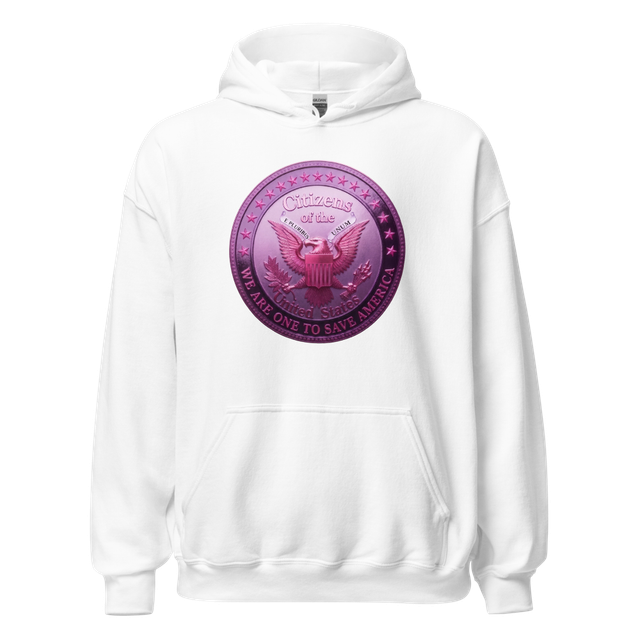 Pink "We are one to save America" Hoodie