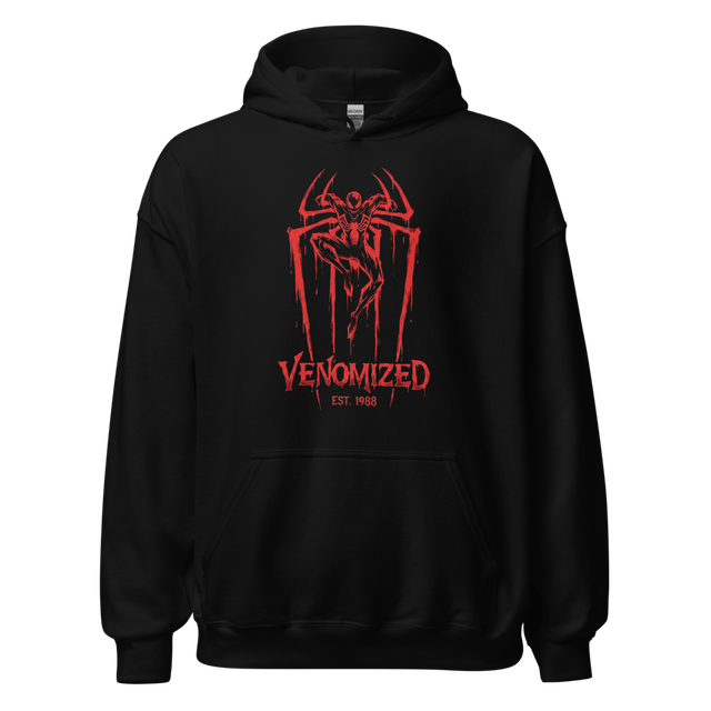Crimson spider man hoodie