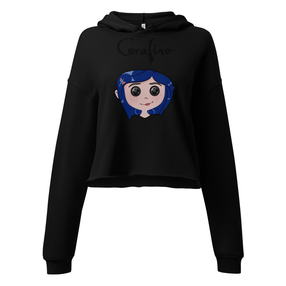 Coraline and the Secret Door cropped hoodie