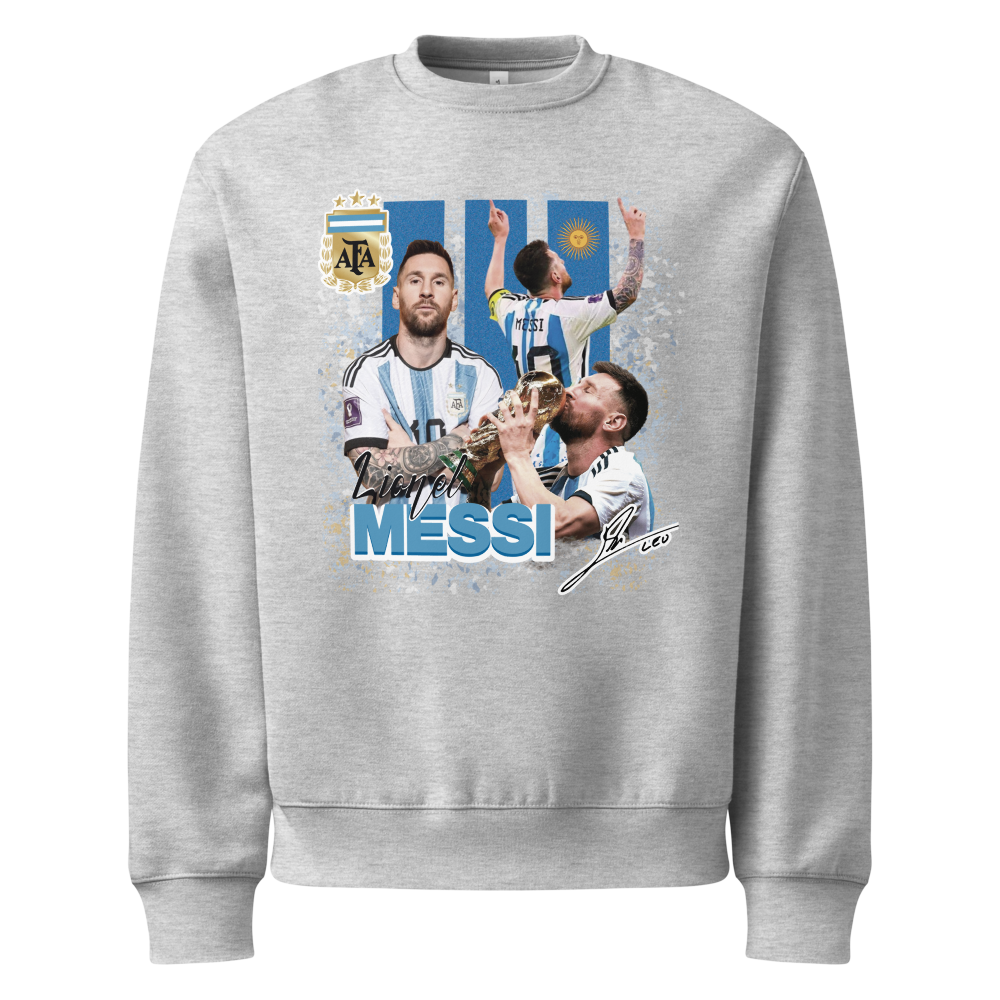 Unisex sweatshirt featuring a design of player Lio