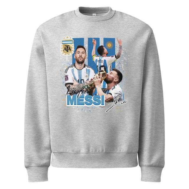 Unisex sweatshirt featuring a design of player Lio