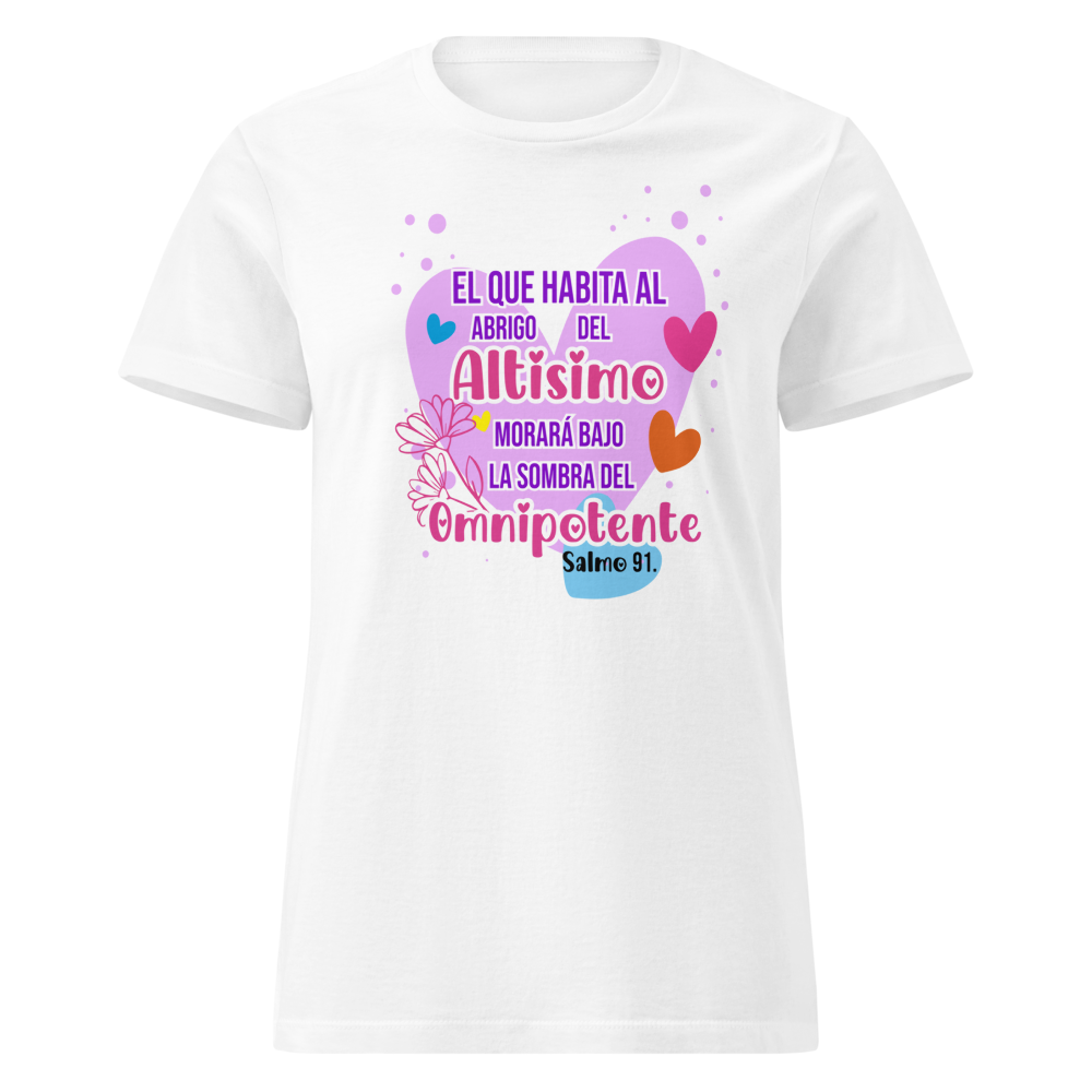 Women's basic T-shirt, Psalm 91