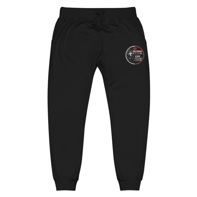 Black Unisex Fleece Sweatpants