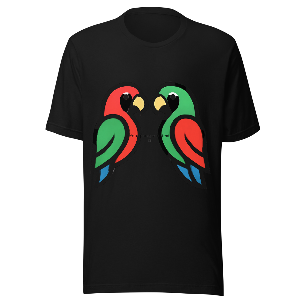 Premium Colorful Parrot Graphic T-Shirt – Bold Tro