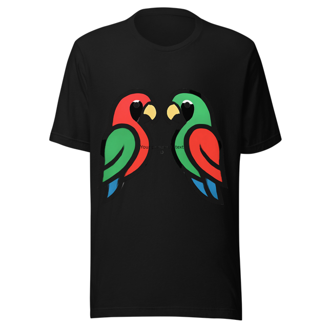 Premium Colorful Parrot Graphic T-Shirt – Bold Tro