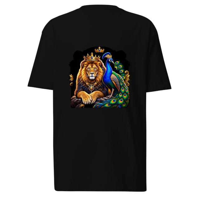 Royal Lion & Peacock – Powerful King & Beauty T-Sh