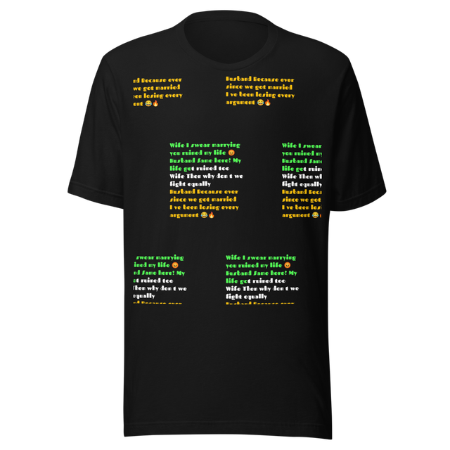 Minimalist Quote Graphic Black Unisex T-Shirt