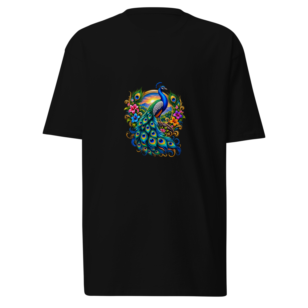 Majestic Peacock Premium Heavyweight T-Shirt – Col