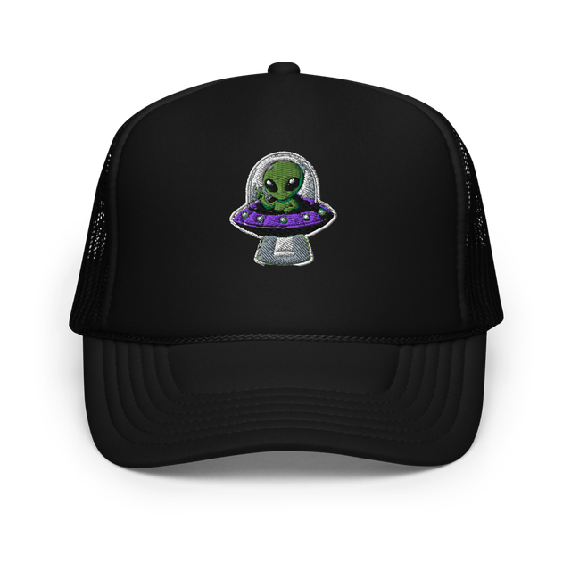 Alien UFO Foam Trucker Hat