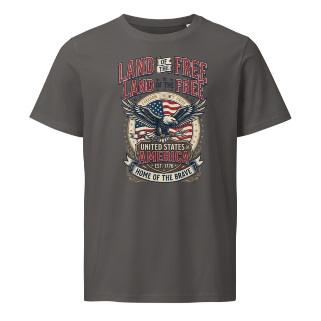 Land of the Free" American Eagle Premium Graphic T