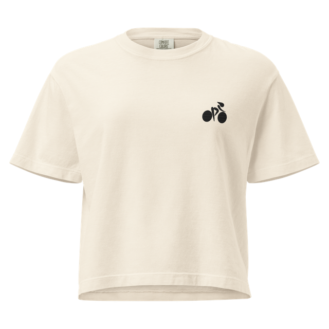 Girl Cycling Silhouette T-Shirt.