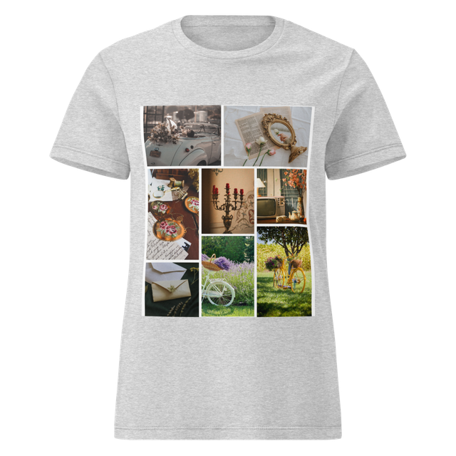 Vintage Aesthetic Collage Graphic T-Shirt.