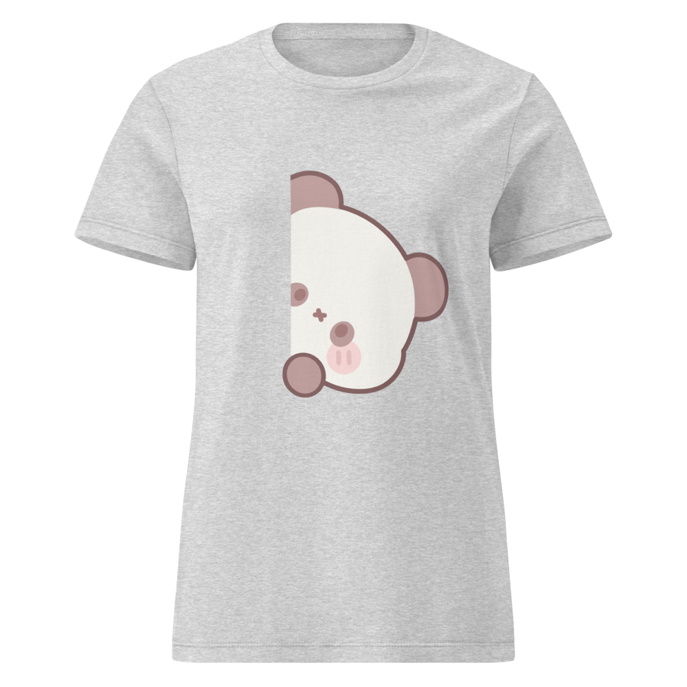 Cute Peeking Bear Graphic Tee.