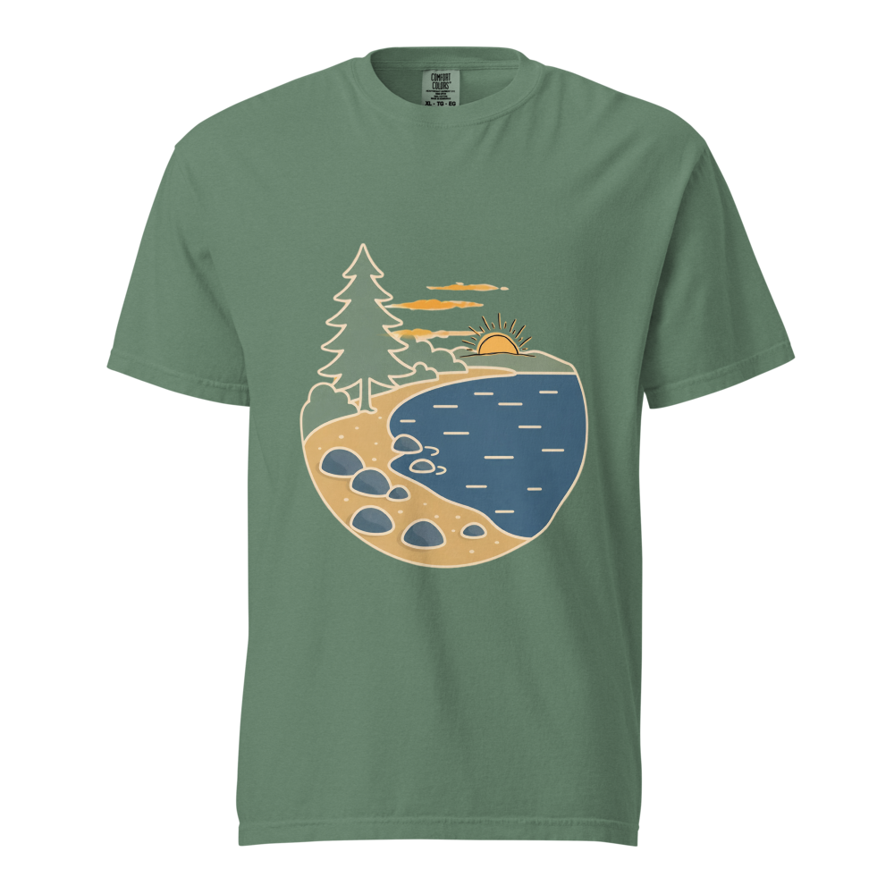 Nature Lake Aesthetic Graphic Tee.