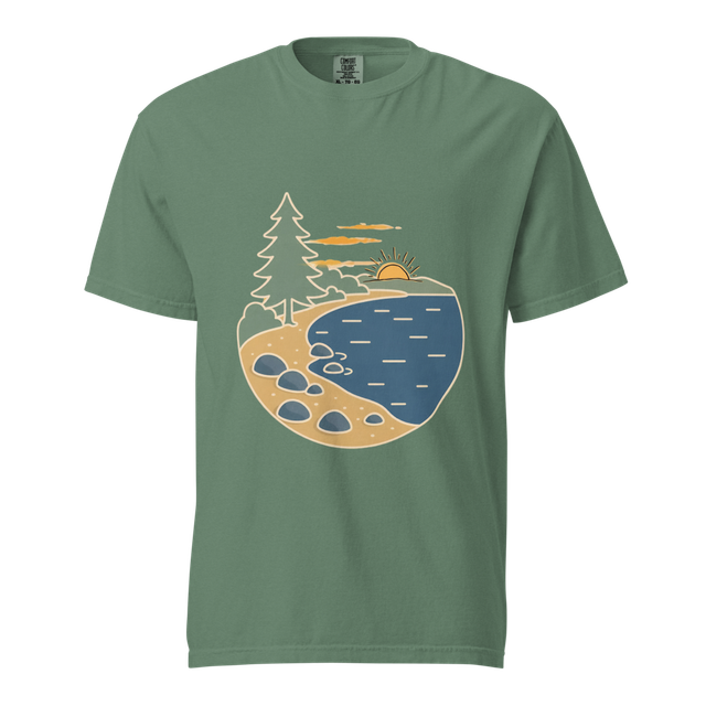 Nature Lake Aesthetic Graphic Tee.