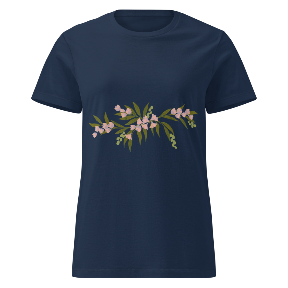 Wildflower Garden Navy T-Shirt.