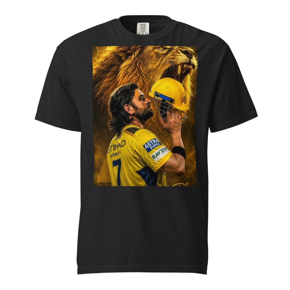 Men's Stylish Lion Graphic Printed T-Shirt