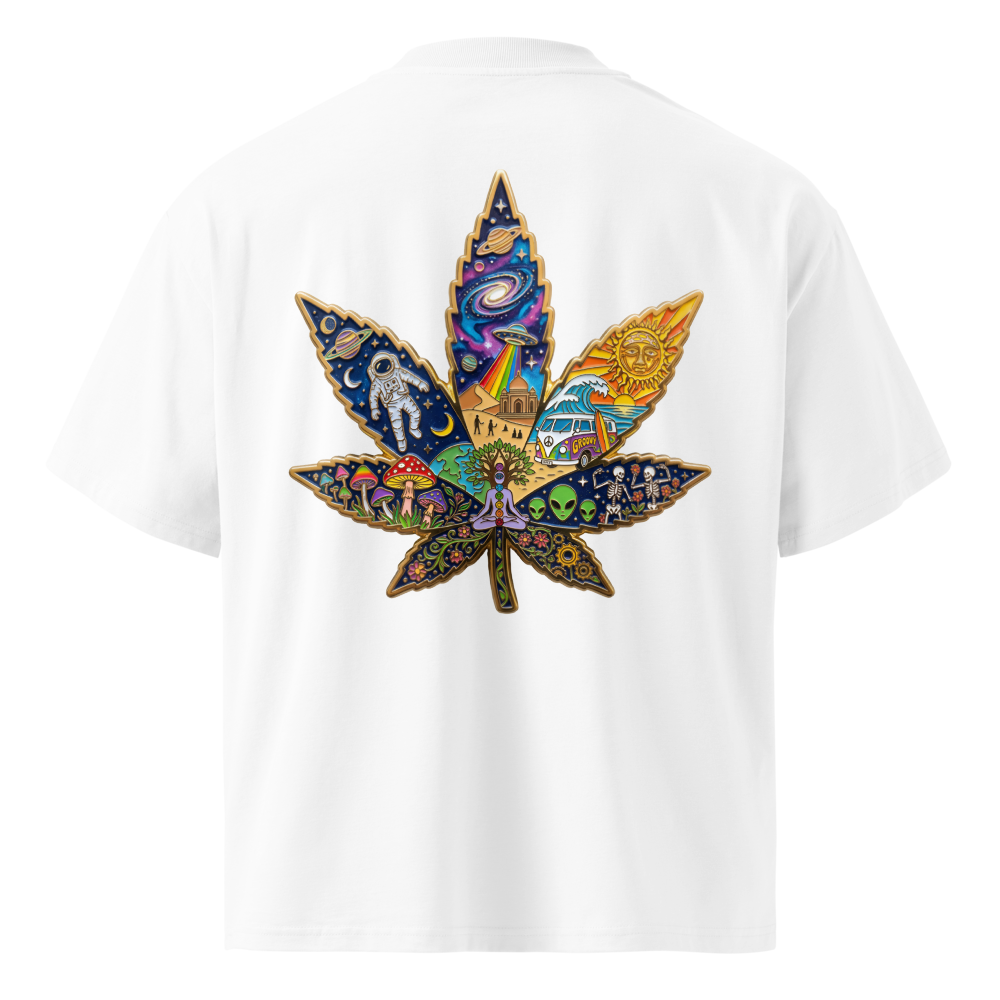 Psychedelic Space Cannabis Alien Art