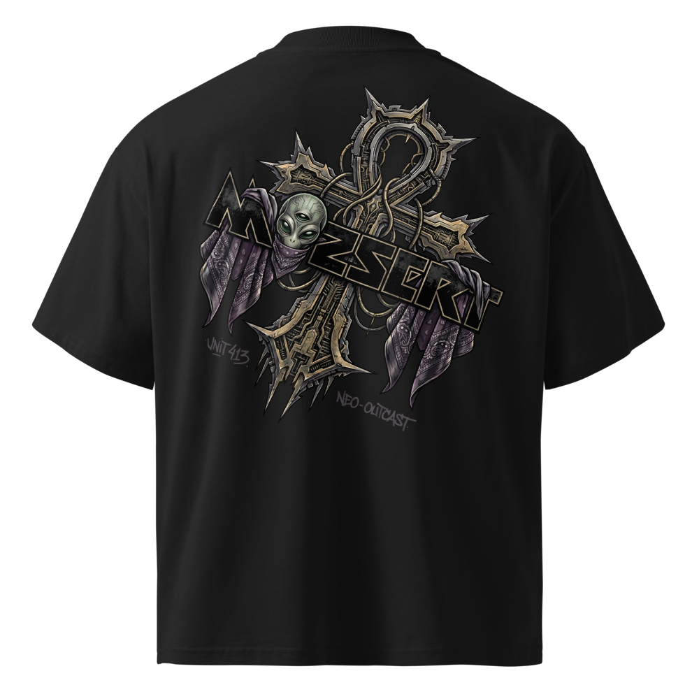 Alien Ankh Emblem With Bandana, Cyberpunk Street T