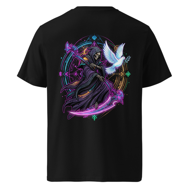 Dark Grim Reaper Neon Gothic Art
