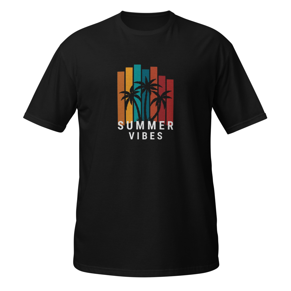 Vintage Retro Stripes Graphic Tee | Gildan 64000