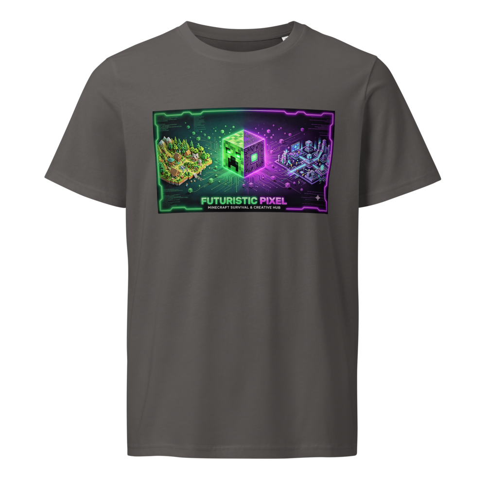 Futuristic Pixel Minecraft Style Organic Crafter T