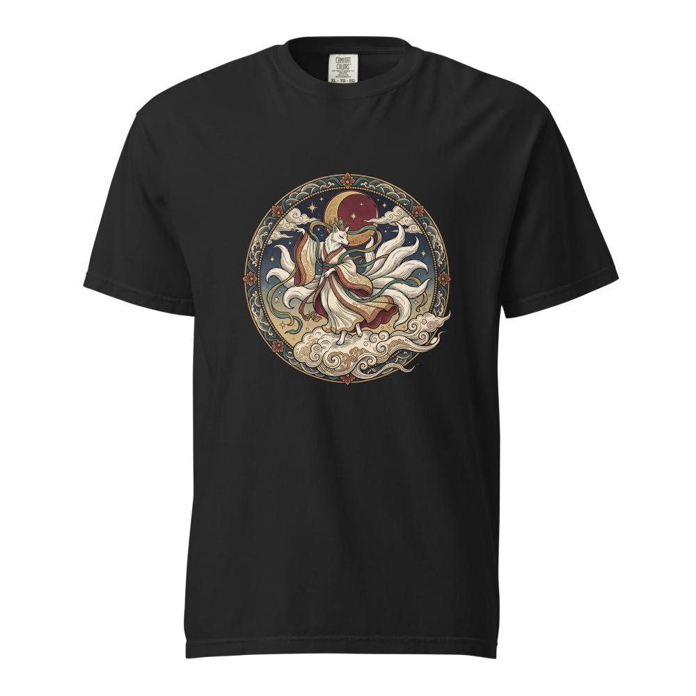 Vintage Kitsune Dance  Nine Tailed Fox Japanese U