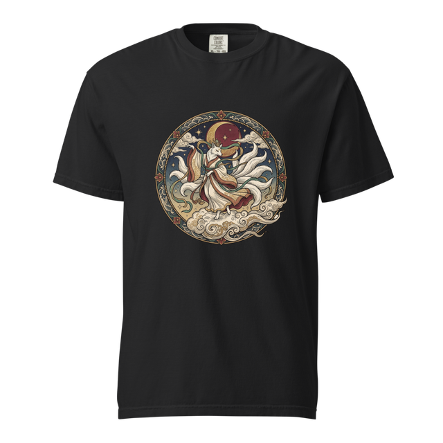 Vintage Kitsune Dance Nine Tailed Fox Japanese U