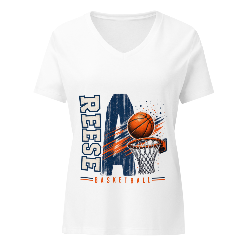 Basketball Women's Relaxed V-Neck T-Shirt