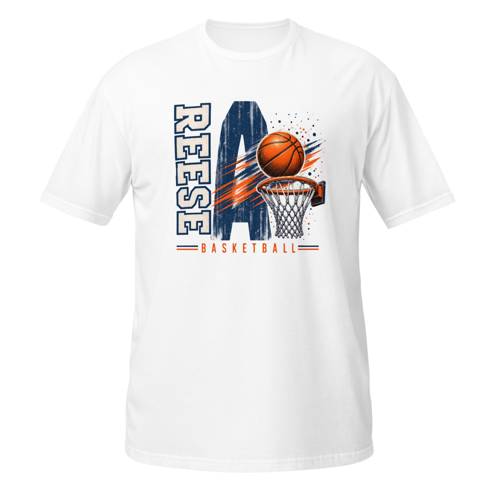 White Basketball Unisex Basic Softstyle T-Shirt