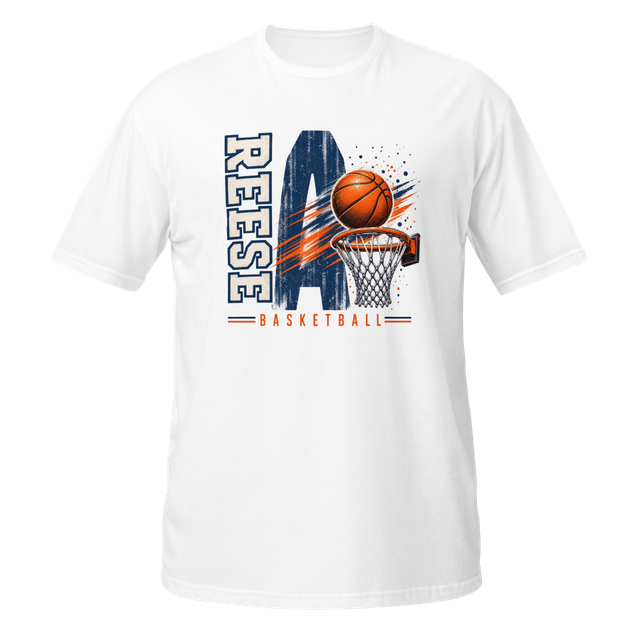 White Basketball Unisex Basic Softstyle T-Shirt