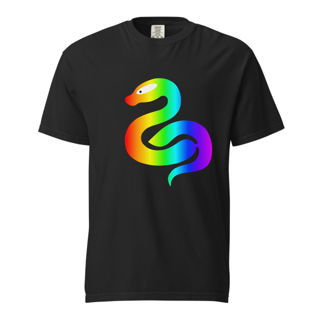 Rainbow snakeskin print T-shirts