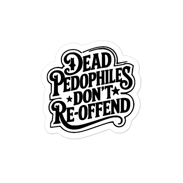 3”x4” Dead pedo sticker
