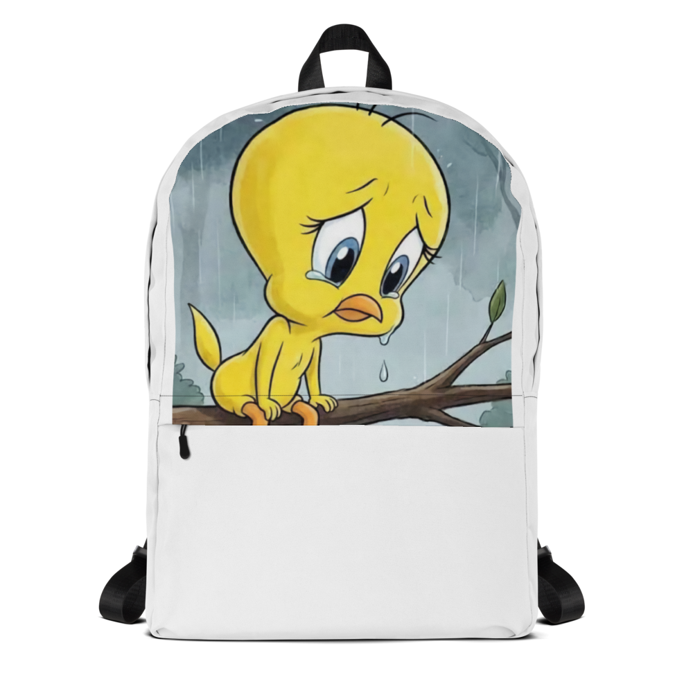 Sad tweety bird backpack 