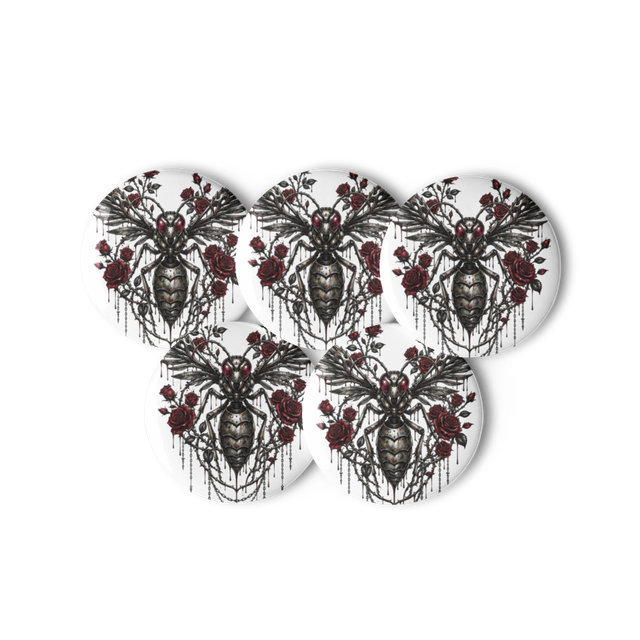 Mechanical Rose Pin Set