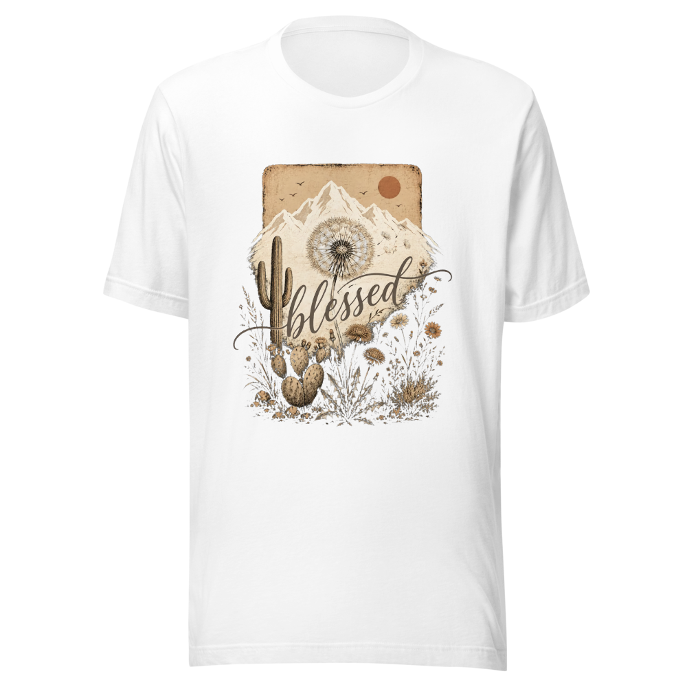 Blessed Vintage Wildflower Mountain Desert